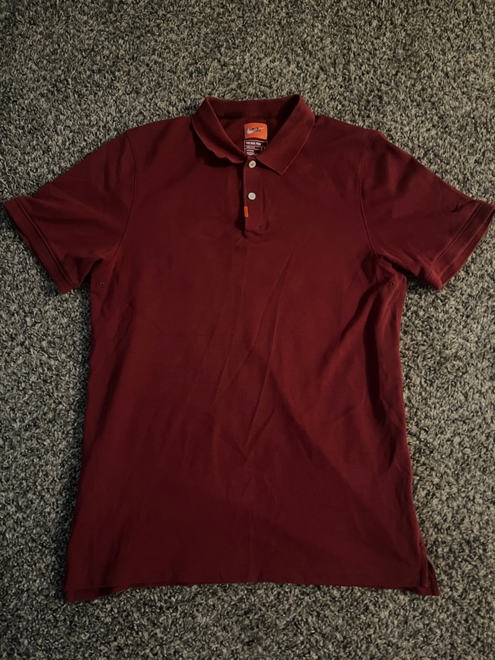 Nike Men's Polo Shirt - Burgundy/Maroon